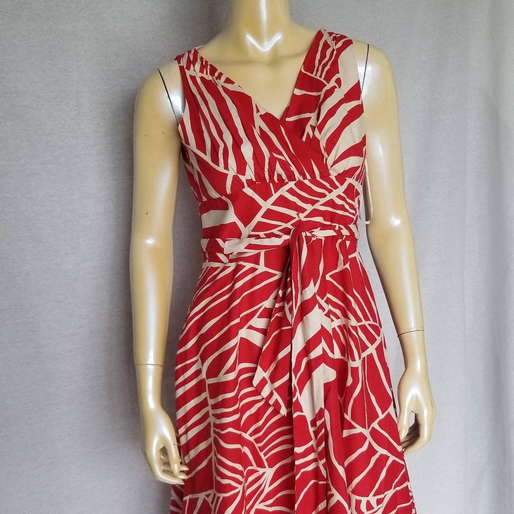 Red printed Dress by Suzi Chin